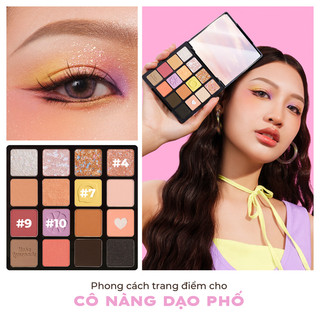 Bảng phấn mắt Lemonade Aesthetic Eyeshadow Palette Version 2 20.8g - Lên màu chuẩn, dễ tán