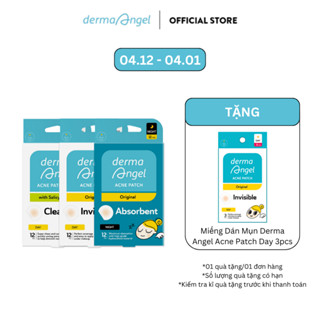  Combo 3 Miếng Dán Mụn - Derma Angel Acne Patch Day 12 Night 12 Salicylic Acid Day 12 