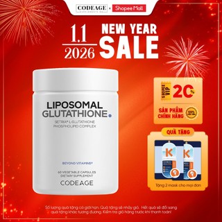  Viên uống hỗ trợ giảm nám thải độc gan Codeage Liposomal Glutathione 500mg - Codeage Authorized MH 