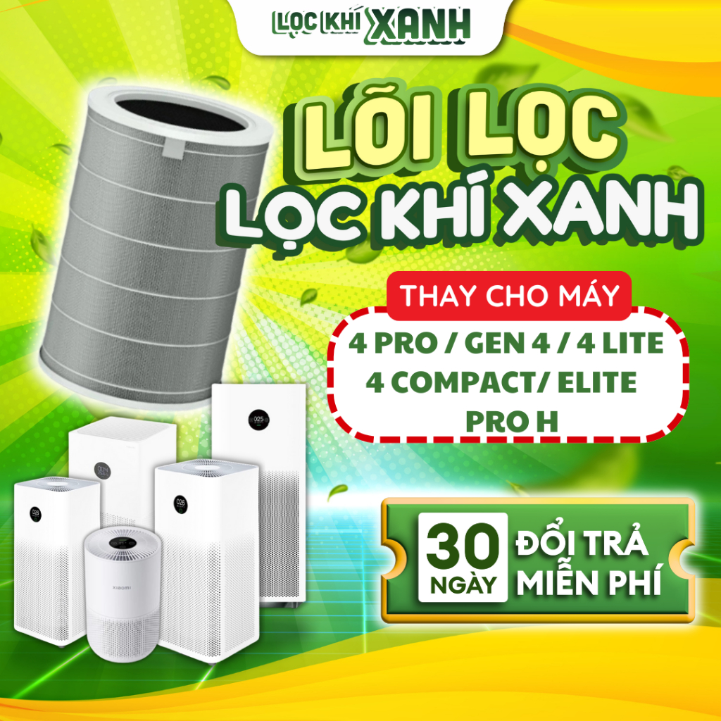 Lõi Lọc Không Khí tương thích với máy Air Purifier 4 Lite / 4 Pro/ Pro H/ Gen 4/ 4 COMPACT/ 3H/ 3C/ F1