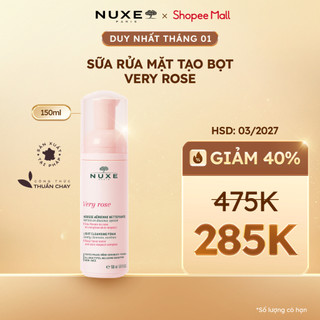   DATE 3 2027  Sữa rửa mặt tạo bọt Nuxe Very Rose 150ml 
