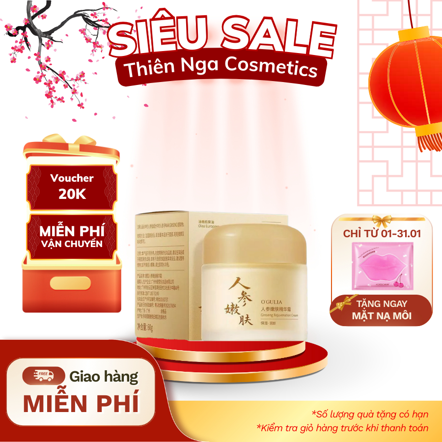Kem Dưỡng Da Tổ Yến Collagen Ogulia 60g, Dưỡng Trắng Căng Bóng, Hỗ Trợ Mờ Nám Tàn Nhang, Chăm Sóc Da