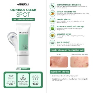 Tinh Chất Chấm Mụn Ahohwa Control Clear Spot 30ml