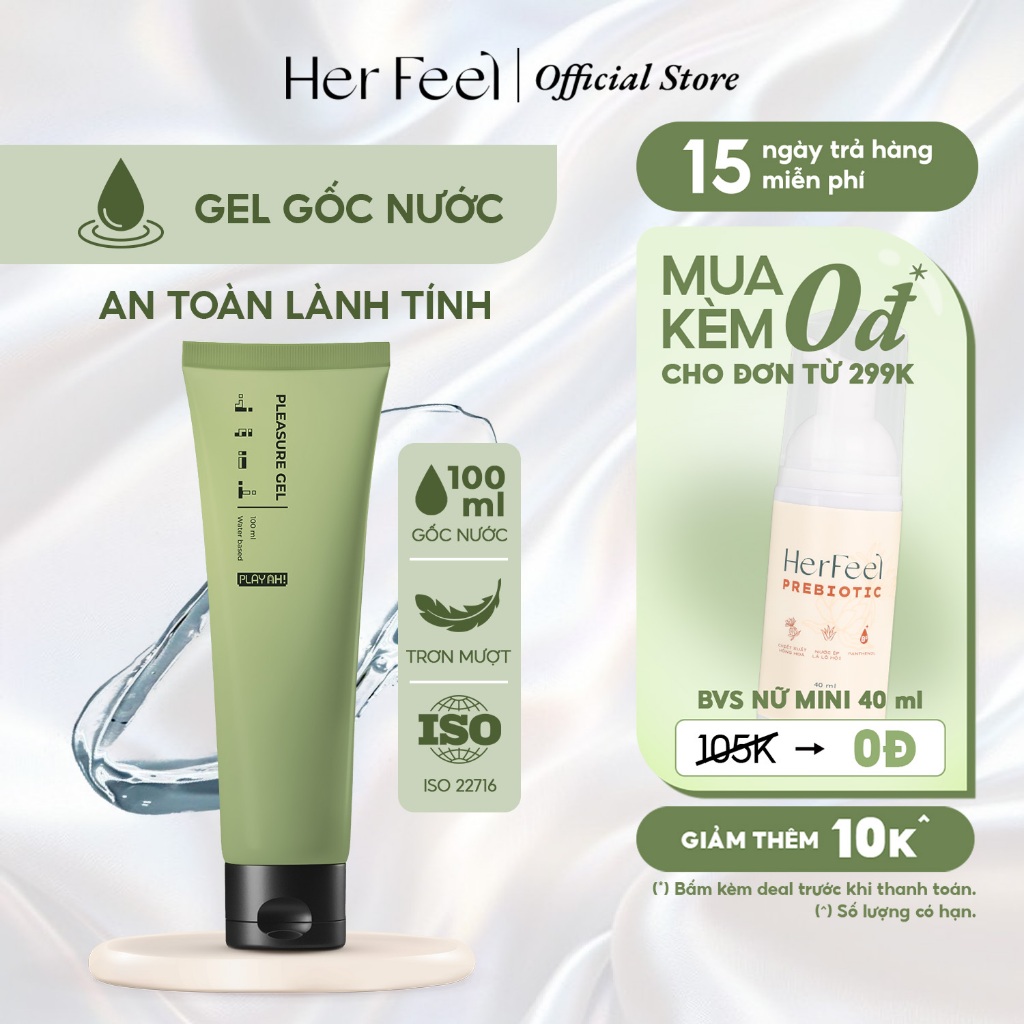  Gel Bôi Trơn PlayAh Gốc Nước Pleasure Gel 100ml An Toàn Lành Tính 