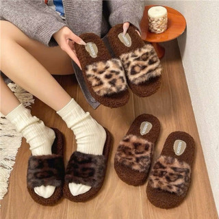  Dép Quai Ngang Lông Báo Mềm Mượt Ấm Áp Mùa Đông 