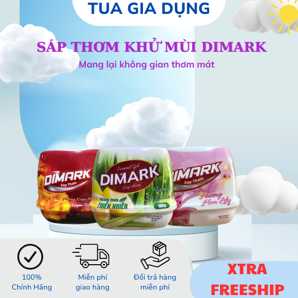 SÁP THƠM CAO CẤP KHỬ MÙI DIMARK - HƯƠNG THƠM NƯỚC HOA 180Gr