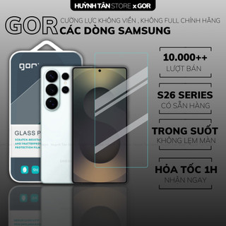  Kính cường lực gor samsung s26 ultra s25 edge s24 plus s23 s21 s20 fe 5g z fold 7 6 5 zfold 4 trong suốt KHÔNG VIỀN 