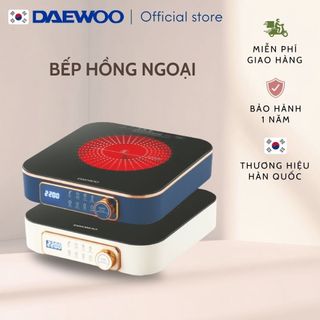  Bếp hồng ngoại Daewoo 2200w mặt ceramic chịu nhiệt chịu lực bền bỉ tiện dụng tiết kiệm diện tích DWI-2238MW DWI-2215B 