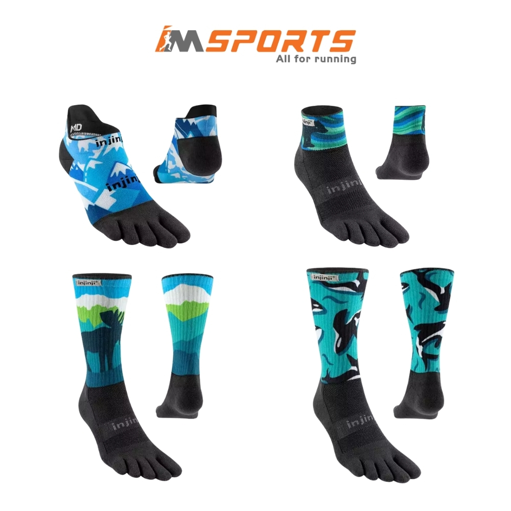 Spectrum | Tất Xỏ Ngón Chạy Bộ Injinji Spectrum Artist Designed No-Show/Crew/Mini Crew Chính Hãng - 