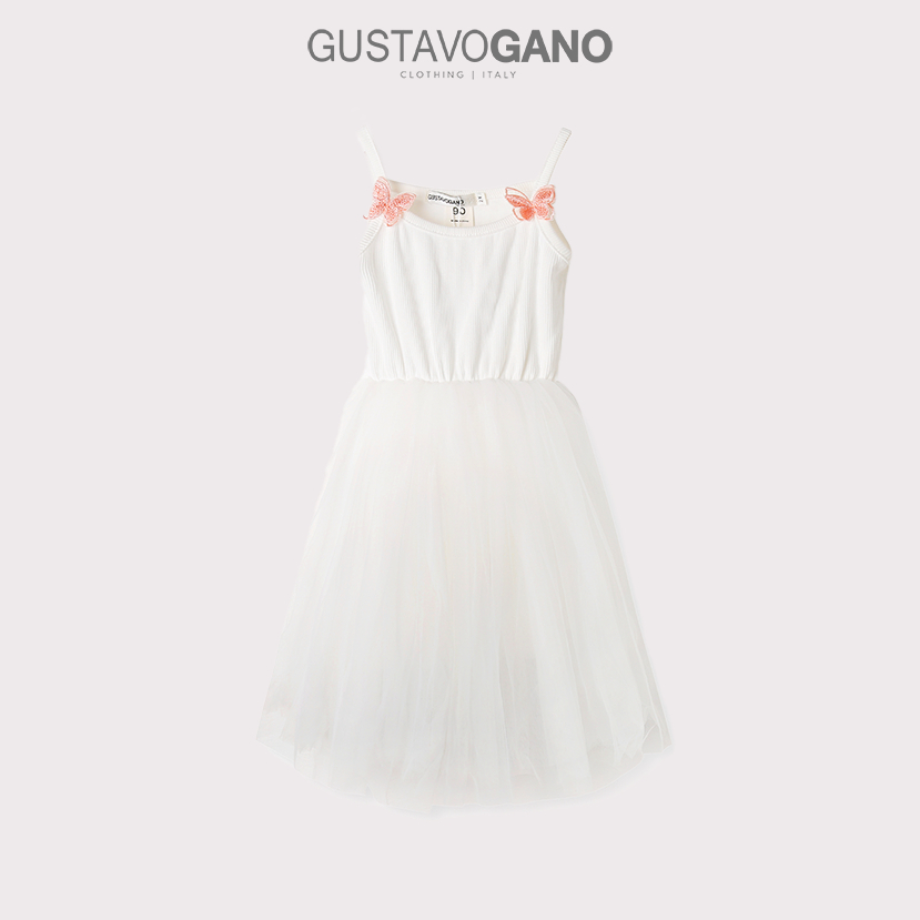 Đầm trắng bé gái Gustavo Gano