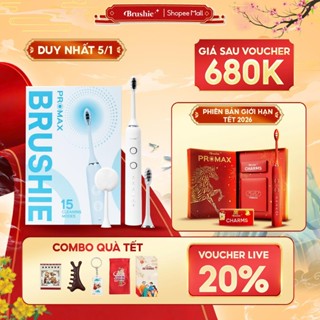   SĂN 703K LIVE ECOGO B.HOÁ   Bàn chải điện Brushie Promax phiên bản nâng cấp 2025 15 chế độ làm sạch chuyên biệt 