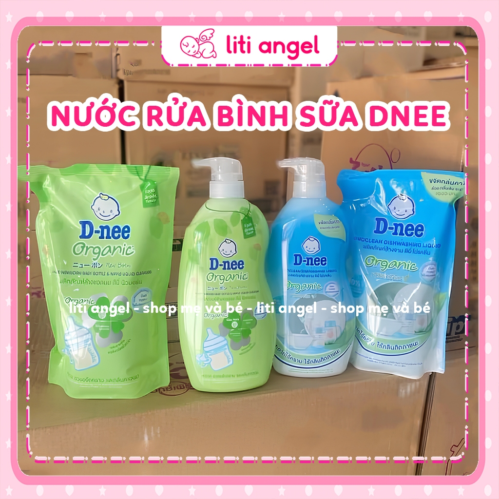 Nước rửa bình sữa Dnee Organic Chiết Xuất Tự Nhiên An Toàn Cho Bé