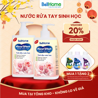  Nước rửa tay sinh học BellHome 500ml – Sạch vi khuẩn Dưỡng ẩm cho da Hương trái cây dịu nhẹ 