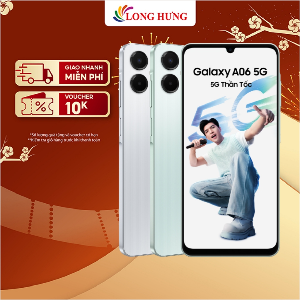 Điện thoại Samsung Galaxy A06 5G - Hàng chính hãng