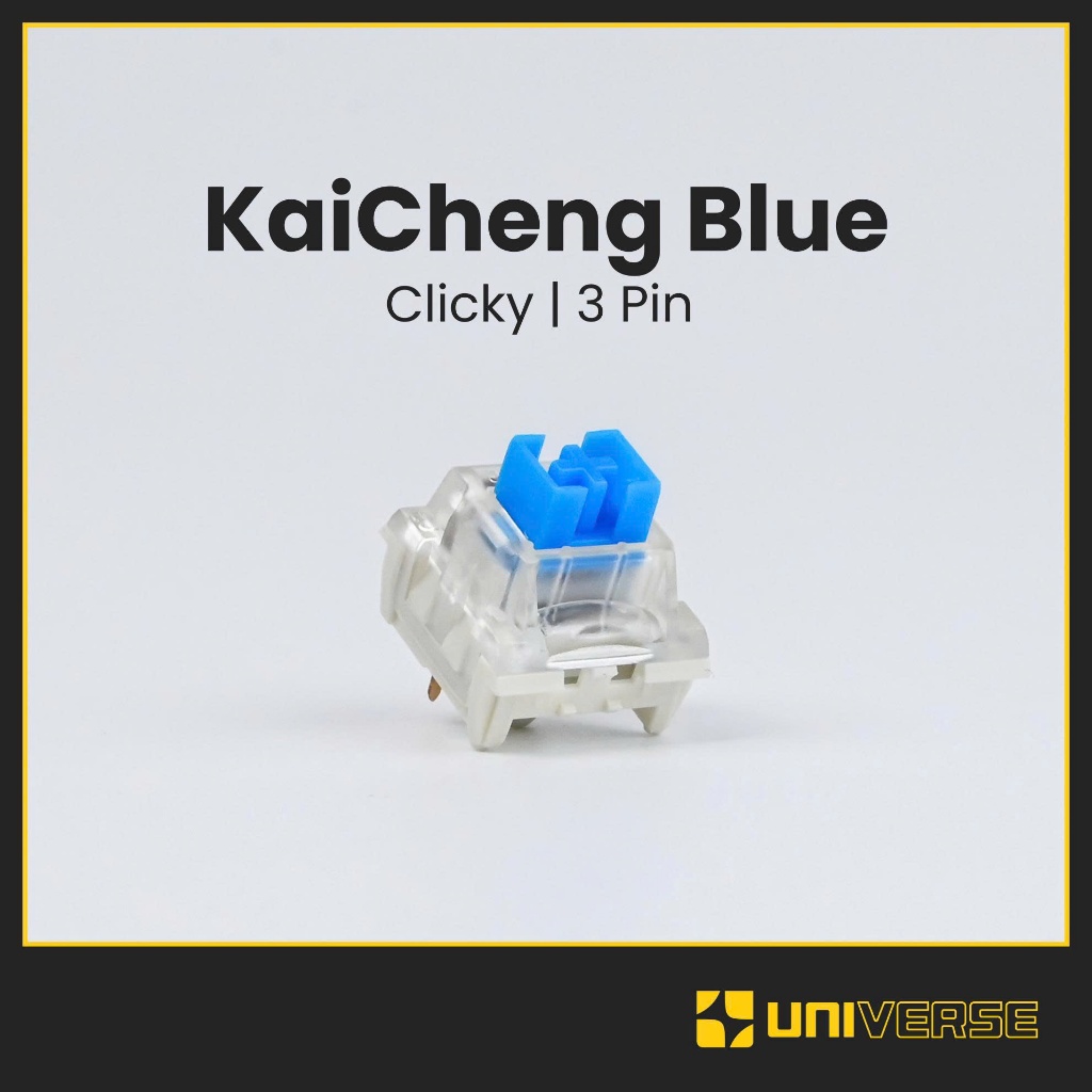 10 Switch KaiCheng Blue 3 Pin Switch Clicky 50g Công Tắc Bàn Phím Cơ Blue Switch Clicky Bàn Phím Uni