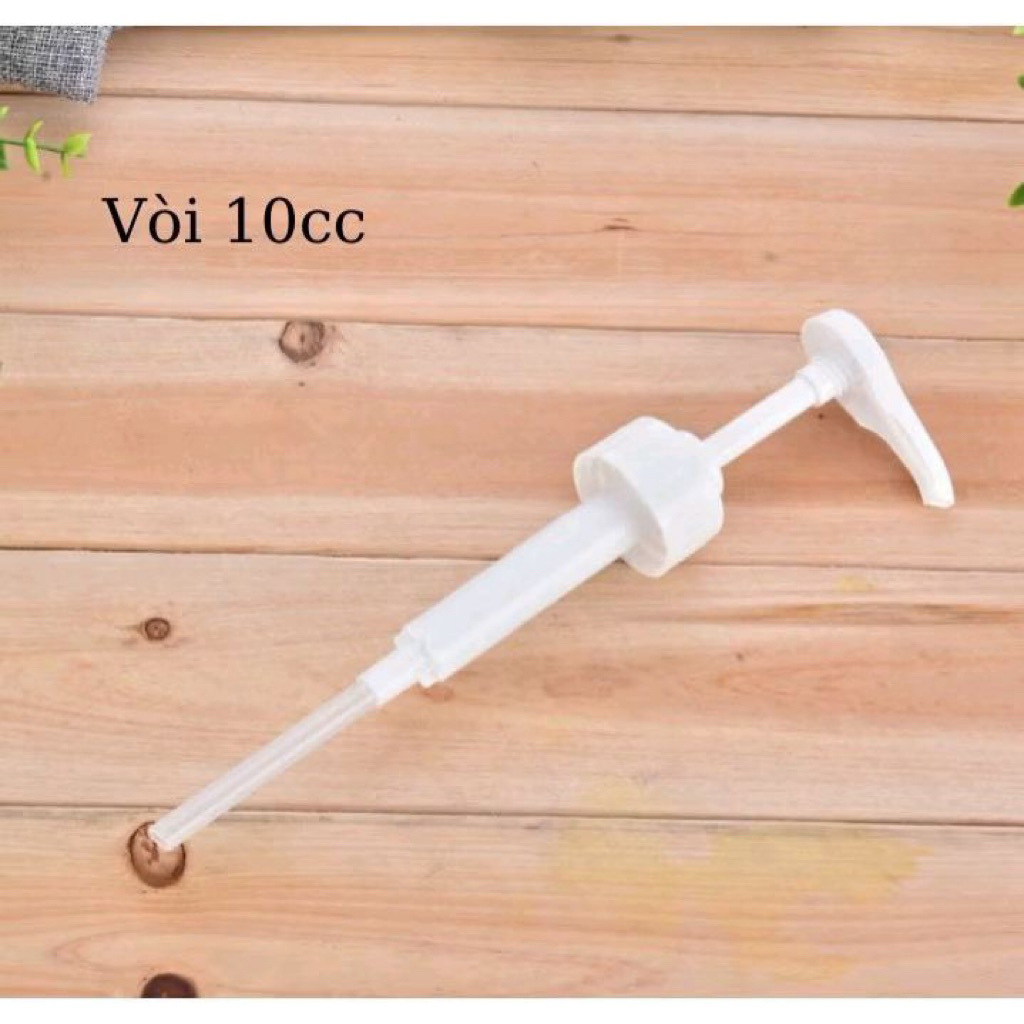 Vòi bình pump, vòi bơm bình đựng nước đường, siro, loại 10ml/lần ấn xịt