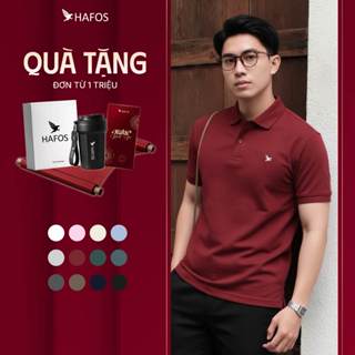  Áo Polo Nam FALCON HAFOS chất vải Smart Pique cải tiến áo thun có cổ basic thanh lịch sang trọng 