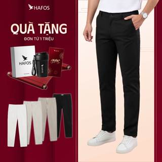  Quần dài Smart Kaki Hafos ver1 form Slim fit. Quần kaki dài nam chất mềm mịn lưng chun co giãn thoải mái 