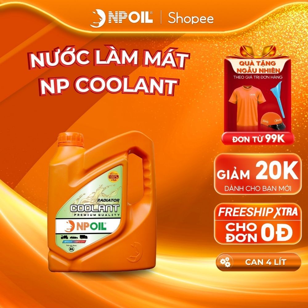 Nước làm mát động cơ NPOIL COOLANT can 4L