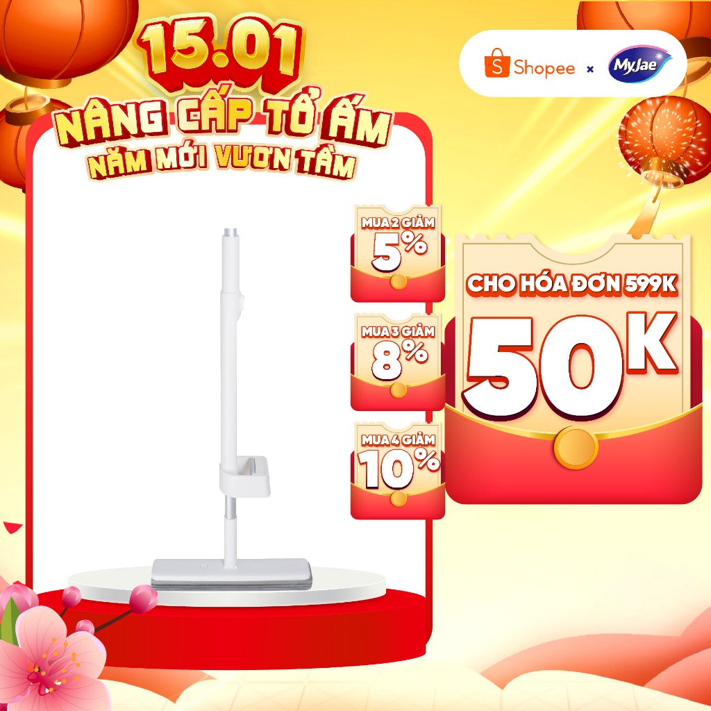 Cây Lau Nhà Mút Xốp PVA  MyJae Đài Loan