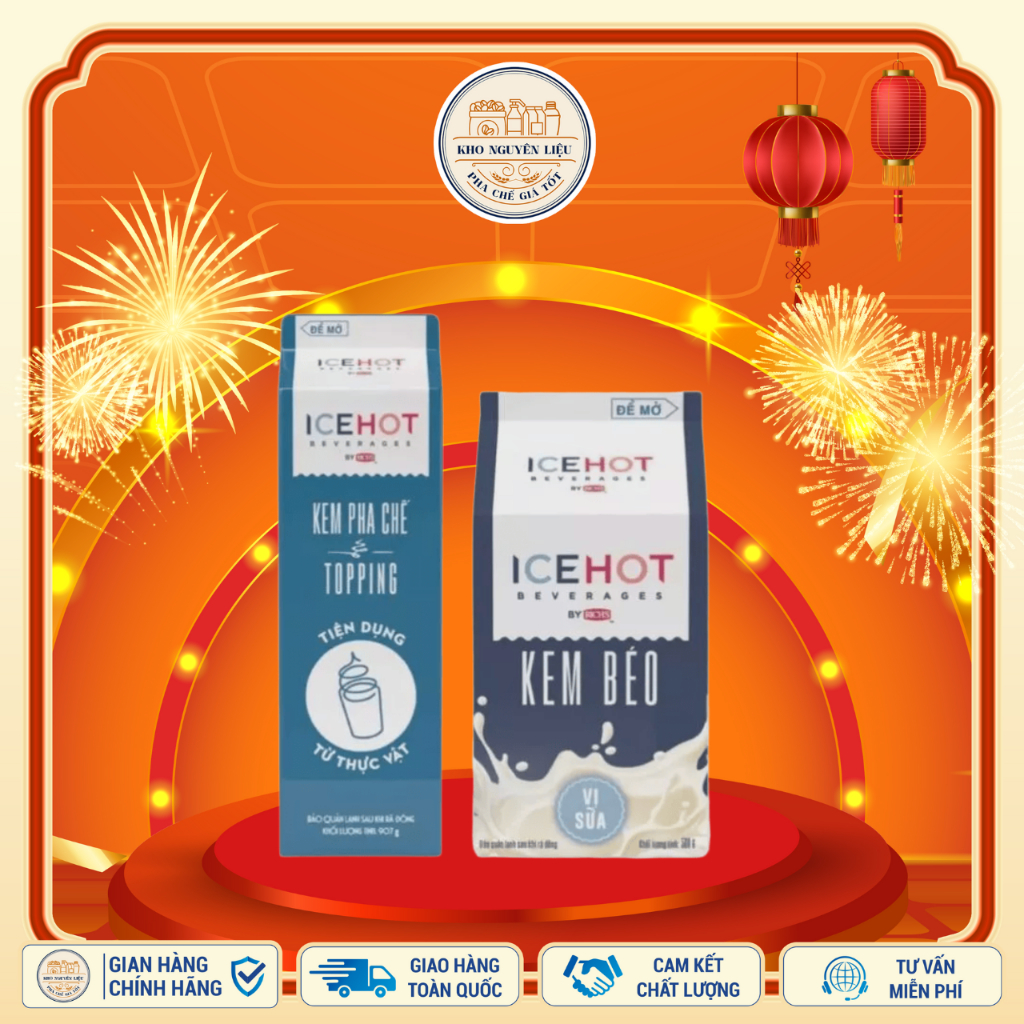 KEM BÉO ICEHOT - KEM BÉO TIỆN DỤNG  ĐA NĂNG (Kem Pha Chế Topping)