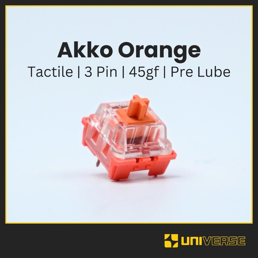 10 Switch Akko Orange 3 Pin Switch Tactile Pre Lube 45g Công Tắc Bàn Phím Switch Akko CS Orange Bàn 