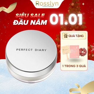  Phấn phủ kiềm dầu Perfect Diary phiên bản nắp bạc mới giữ nền lâu 7g Rosslyn 