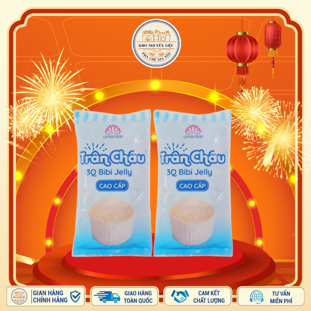 Trân Châu Trắng 3Q/ Trân châu Ngọc Trai 3Q Bibi Jelly (2kg) - Giòn Dai