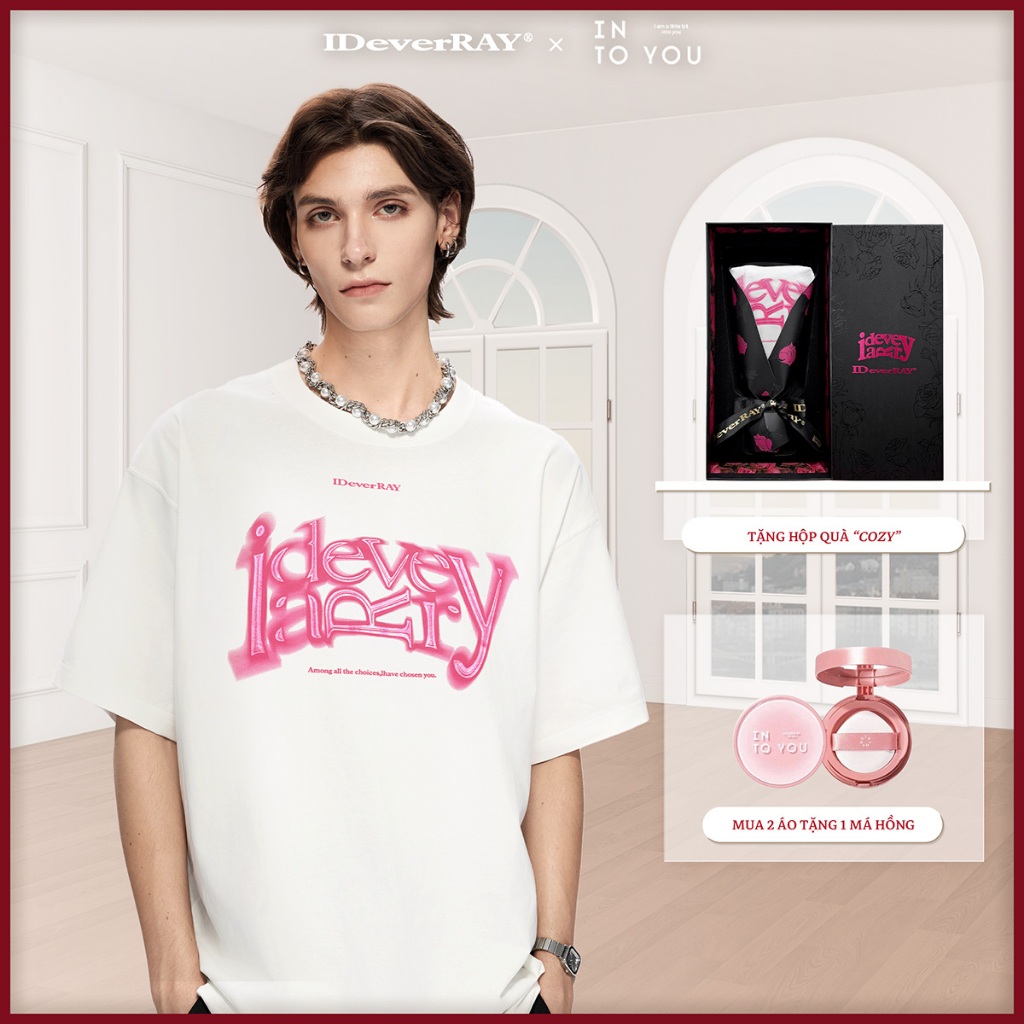 [HỘP HOA COZY] Áo thun unisex cao cấp chính hãng IDeverRAY Enchanted chất cotton 260gsm, 21MSL-TM952