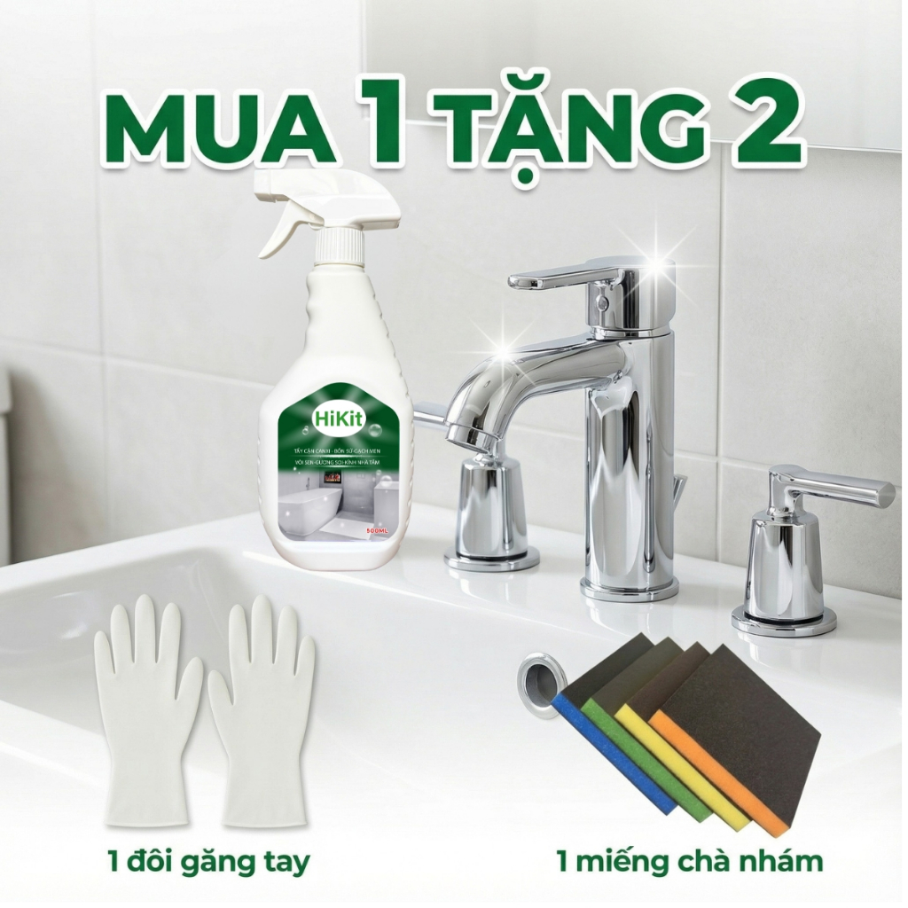 20 chai tẩy cặn canxi Hikit [Mua 1 tặng 2 ]