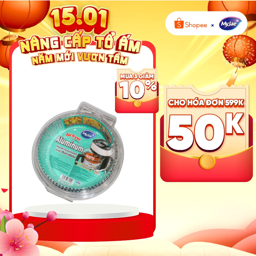 Giấy bạc MyJae lót nồi chiên không dầu