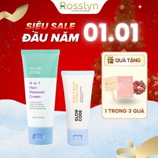  Combo kem tẩy lông và kem dưỡng trắng GlowCode 4IN1 