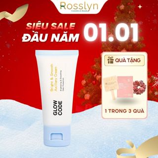  Kem dưỡng trắng da GlowCode với Niacinamide và chiết xuất dâu tằm giúp da sáng mịn và giảm thâm 30gr 