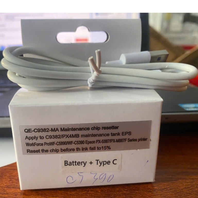 Cục Reset mực thải cho máy in Epson C5890/Epson C5390 mã C9382
