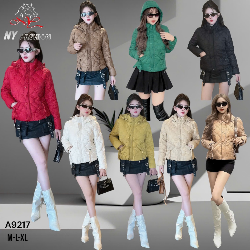 A9217 Áo Khoác Phao Nữ Siêu Nhẹ Mềm Ấm NY Fashion
