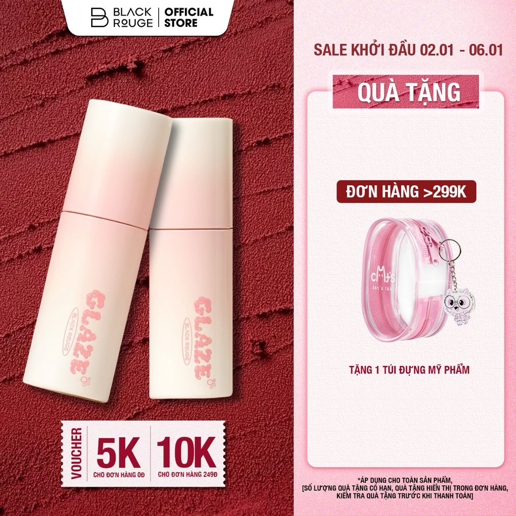  Son Bóng Black Rouge Chewy Lip Glaze - 3.5g 