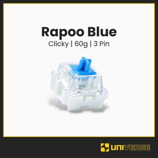 10 Switch Rapoo Blue Stem Box Switch Clicky 3 Pin 60g POM Công Tắc Bàn Phím Cơ Universe