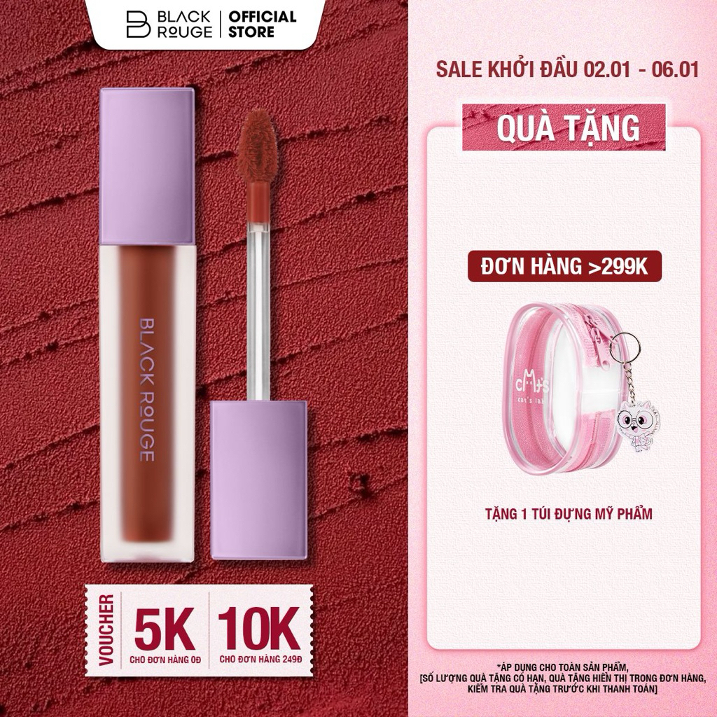 Son Kem Black Rouge Air Fit Velvet Tint Ver 2 - 4.5g