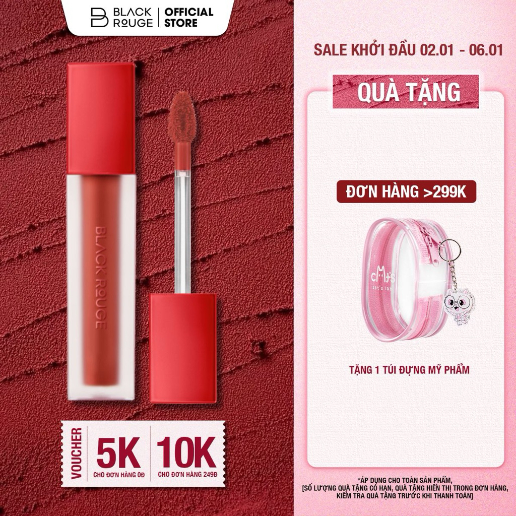 Son Kem Black Rouge Air Fit Velvet Tint Ver 1 - 4.5g