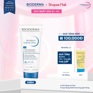  Kem dưỡng ẩm dành cho da nhạy cảm và da khô Bioderma Atoderm Crème Ultra 200ml 