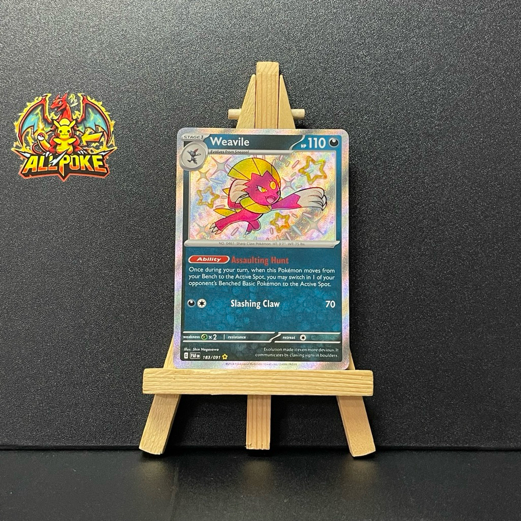 [ AllPoke ] Thẻ Bài Pokemon TCG,Weavile  183/091 -M-NM