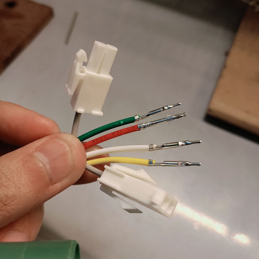 Dây bấm sẵn cos lắp giắc FL414 loại dây awg18 với nhiều màu lựa chọn