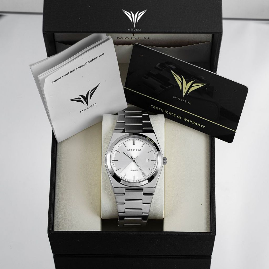 [TẶNG CẮT DÂY] Đồng Hồ Nam MADEM PRX Pin-Quartz Dây Thép Không Gỉ, Chống Nước 3ATM