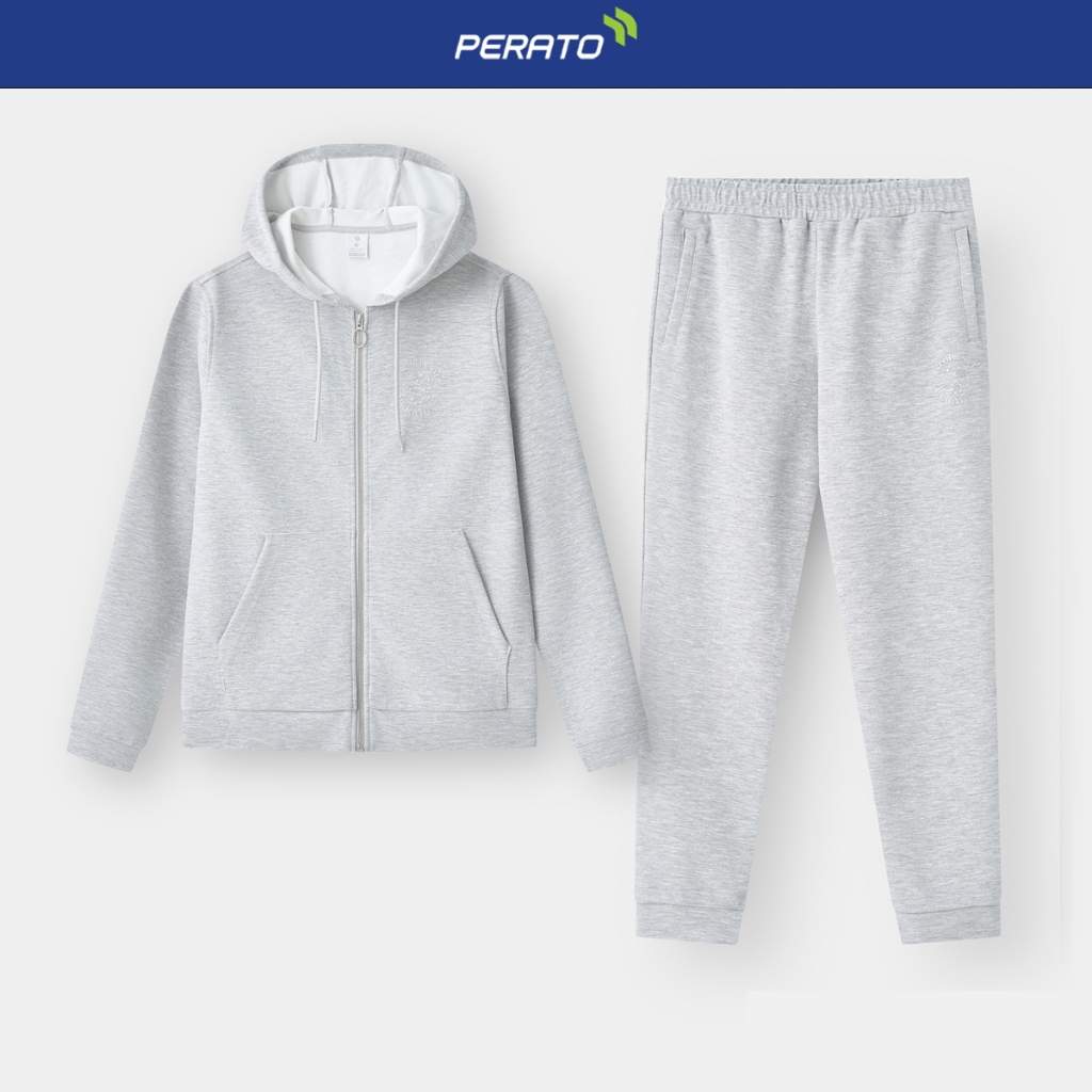 Set Bộ Nỉ Khóa Nữ Có Mũ PERATO Phong Cách Lifestyle LBNKW5W031