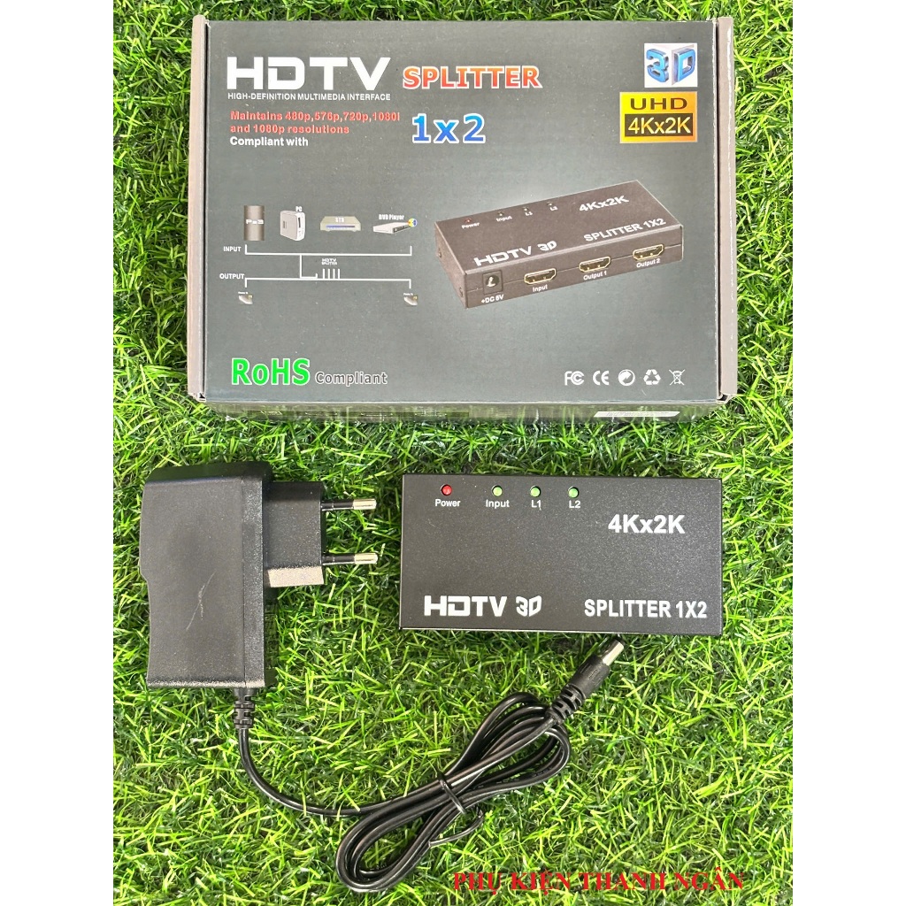 BỘ CHIA HDMI 1 RA 2 CHUẨN 4K – HDTV SPLITTER 1x2 4Kx2K 3D