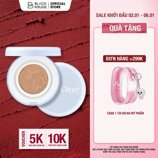  Phấn Nước Căng Bóng Mỏng Nhẹ Black Rouge Thin Layer Clear Cushion SPF50+ PA++++ 14g 