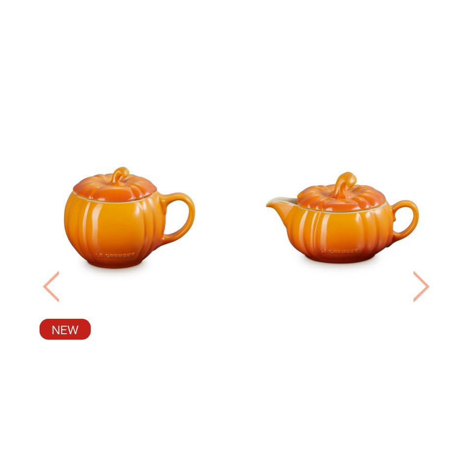 Sét cốc và rót bí Ngô Le creuset