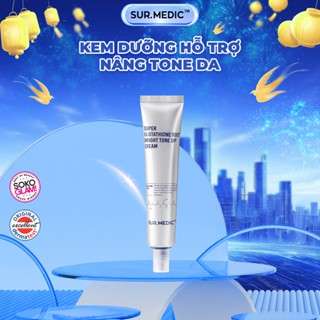  Kem Dưỡng Nâng Tông Trắng Da SUR.MEDIC Super Glutathione 100 Bright Tone Up Cream 40ml 
