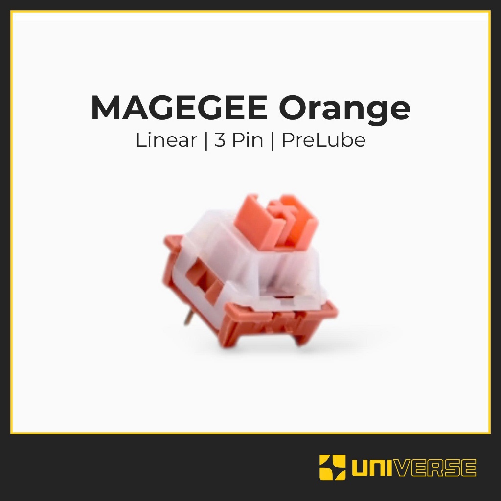 10 Switch MAGEGEE Orange 3 Pin Switch Linear Prelube Công Tắc Bàn Phím Cơ Universe