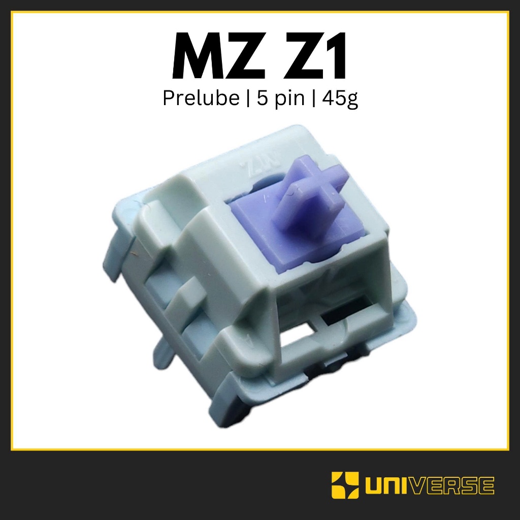 10 Switch MZ Z1 5 PIN Linear 45g PA66 + LY công tắc bàn phím Switch MZ Z1 5 pin